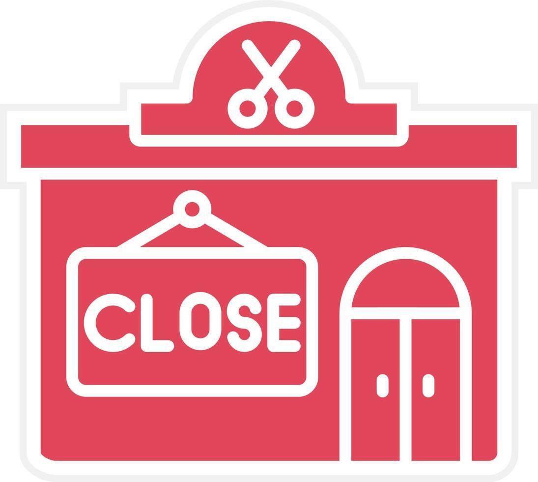 Close Shop Icon Style vector