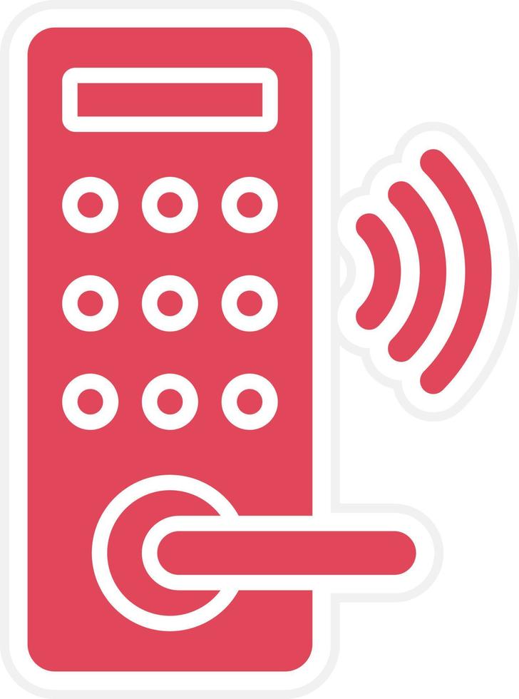 Smart Lock Icon Style vector