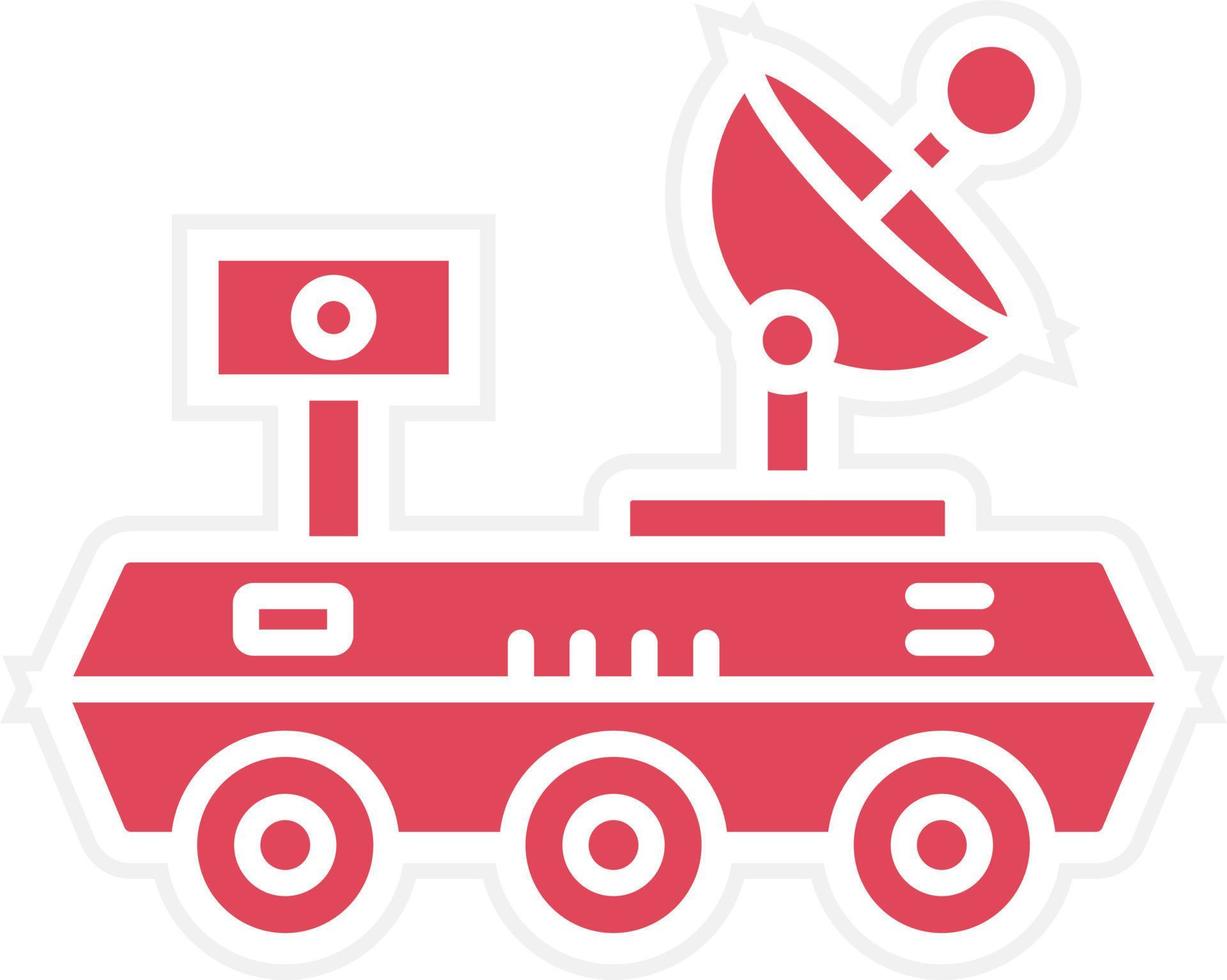 Mars Rover Icon Style vector