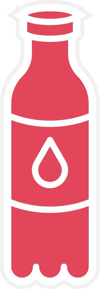 Water Bottle Icon Style vector