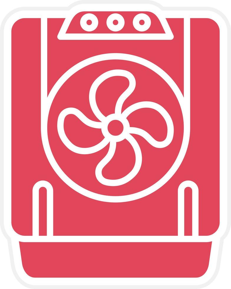 Air Cooler Icon Style vector