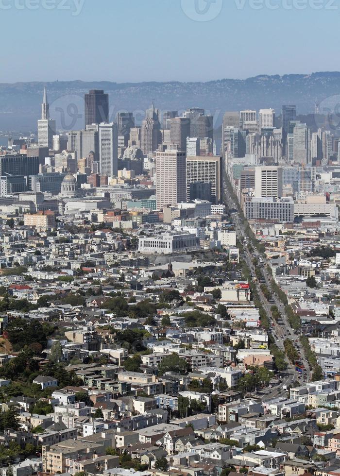 View point overlooking San Francisco, California photo