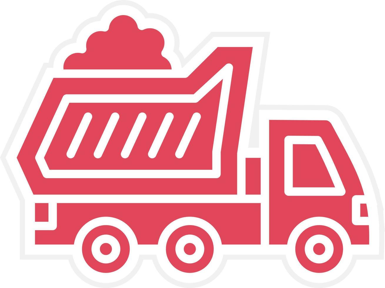 Dump Truck Icon Style vector