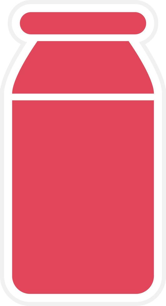 Milk Bottle Icon Style vector
