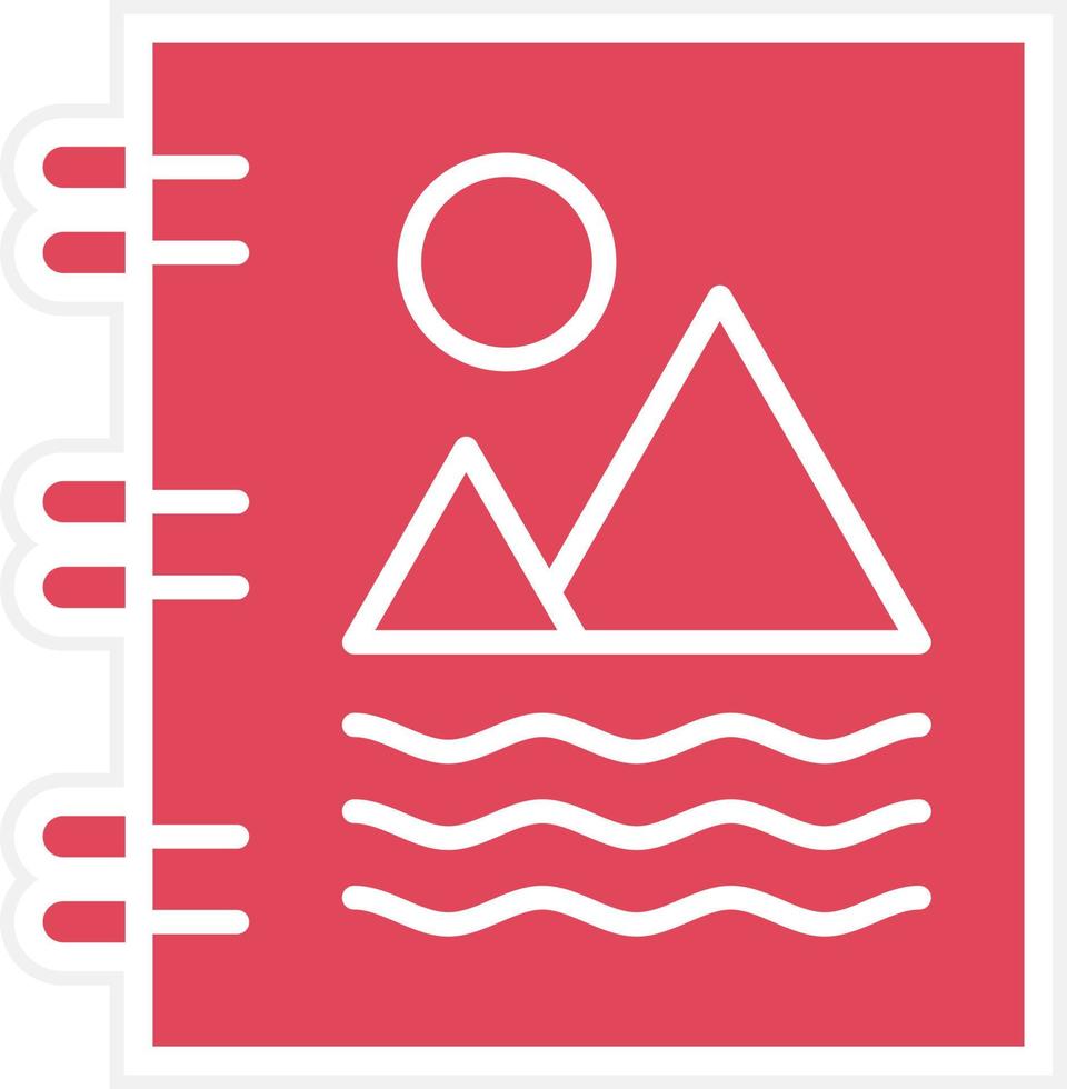 Photo Album Icon Style vector