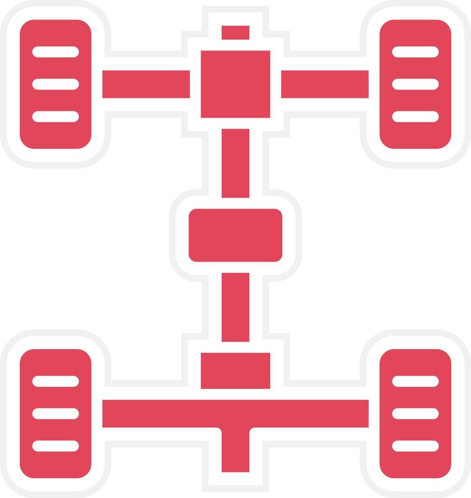 Chassis Icon Style vector