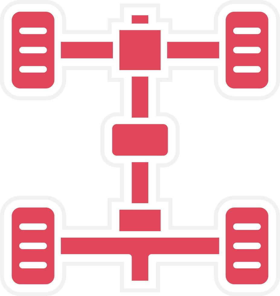 Chassis Icon Style vector