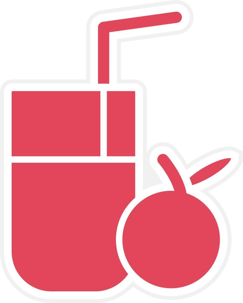 estilo de icono de jugo de naranja vector