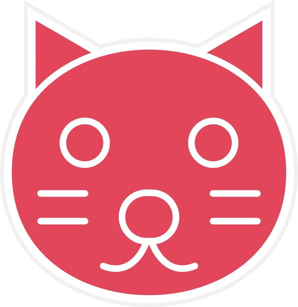 estilo de icono de gato vector