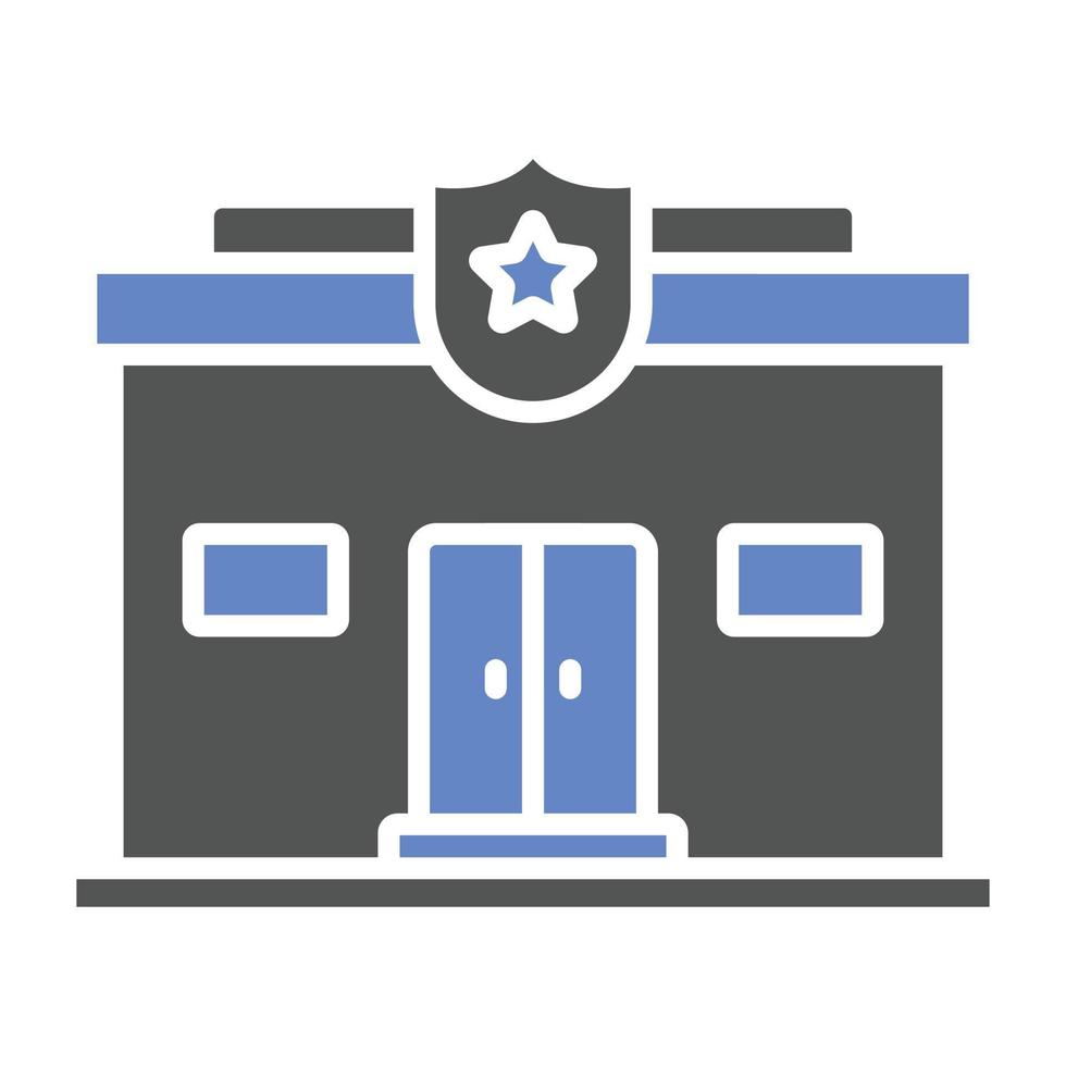 Police Station Icon Style vector