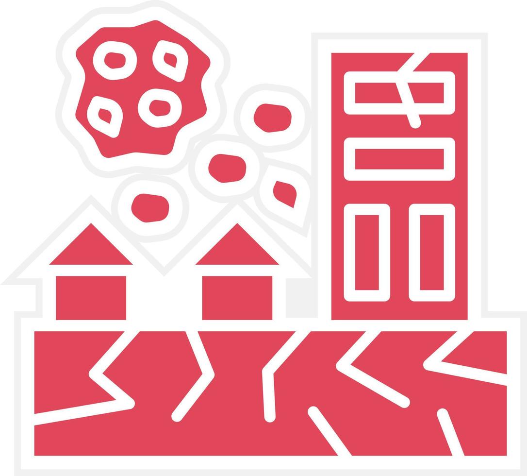 Natural Disaster Icon Style vector