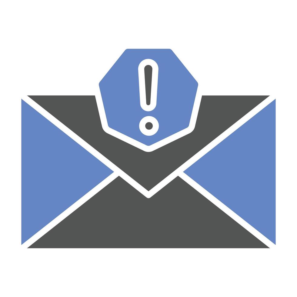 estilo de icono de correo electrónico no deseado vector