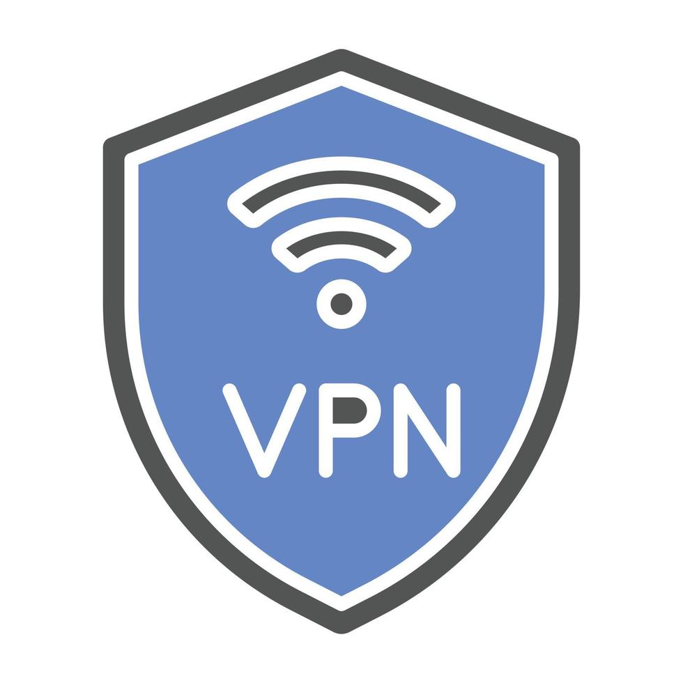 estilo de icono vpn vector