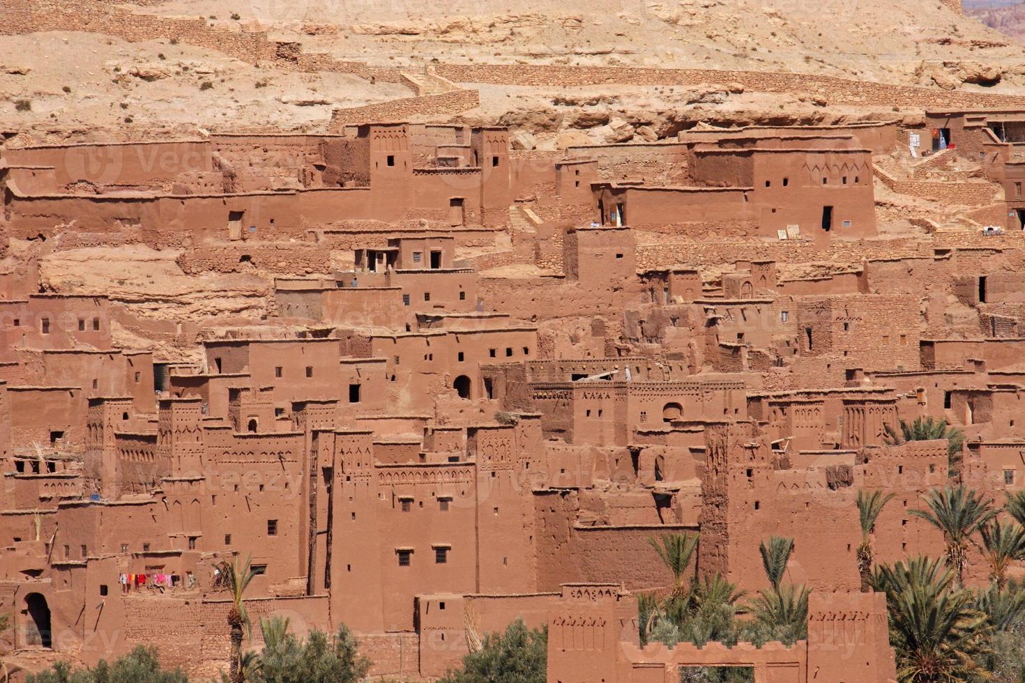 The impressive mud structures and buildings of Ait Ben Haddou in Morocco photo