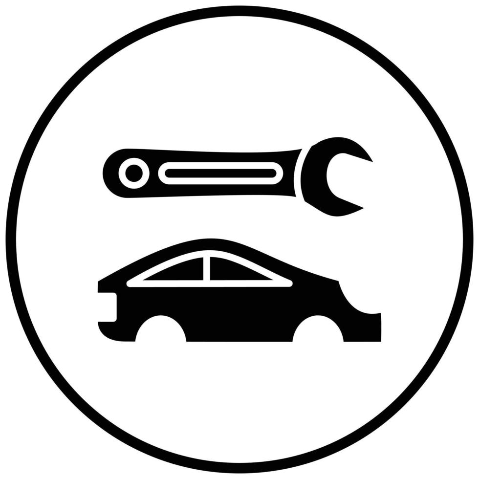 Car Body Repair Icon Style vector