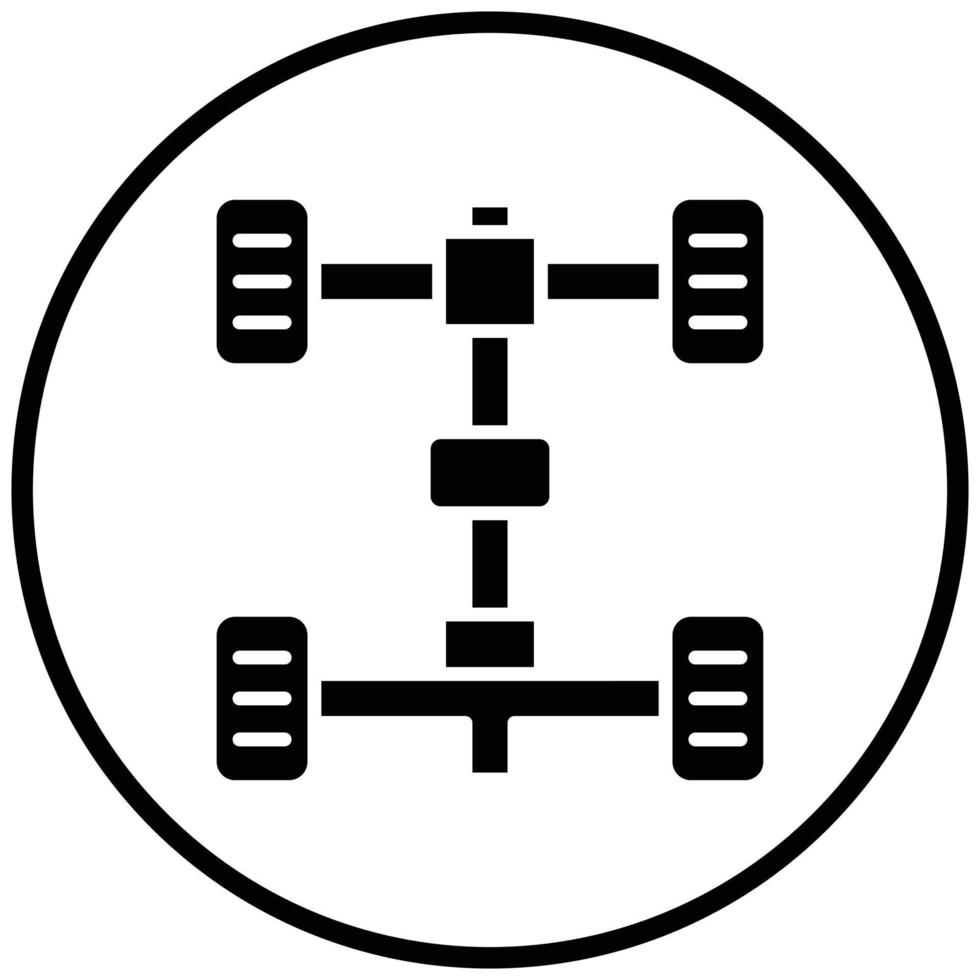 Chassis Icon Style vector