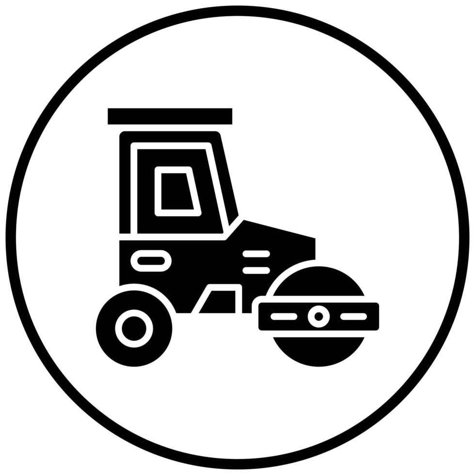 Road Roller Icon Style vector