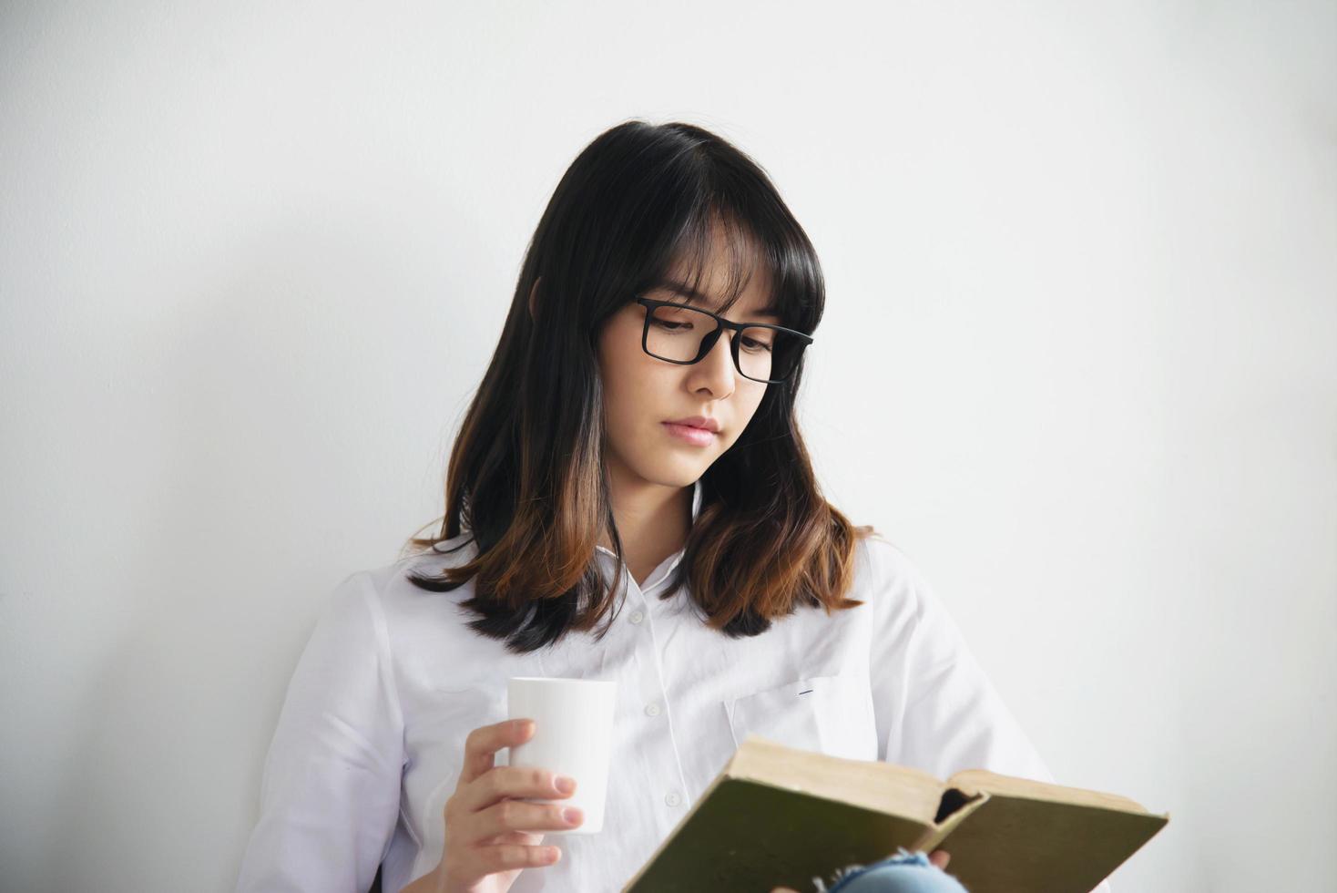 Lovely Asian young lady portriat - happy woman lifestyle concept photo