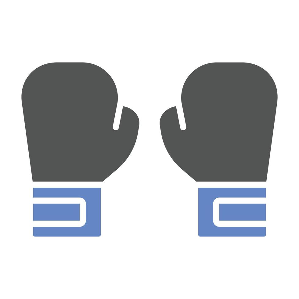 estilo de icono de guantes de boxeo vector