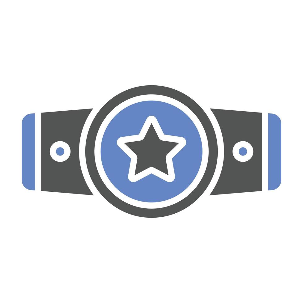 Champion Belt Icon Style vector