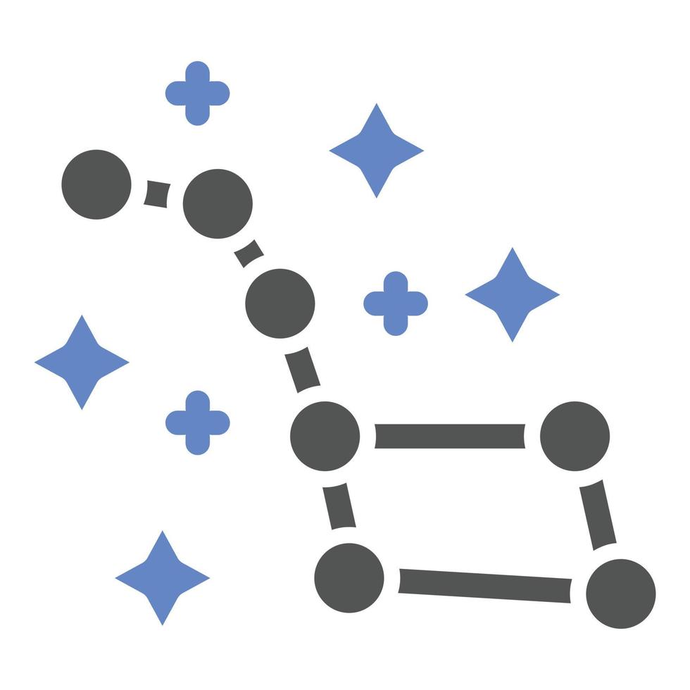 Big Dipper Icon Style vector