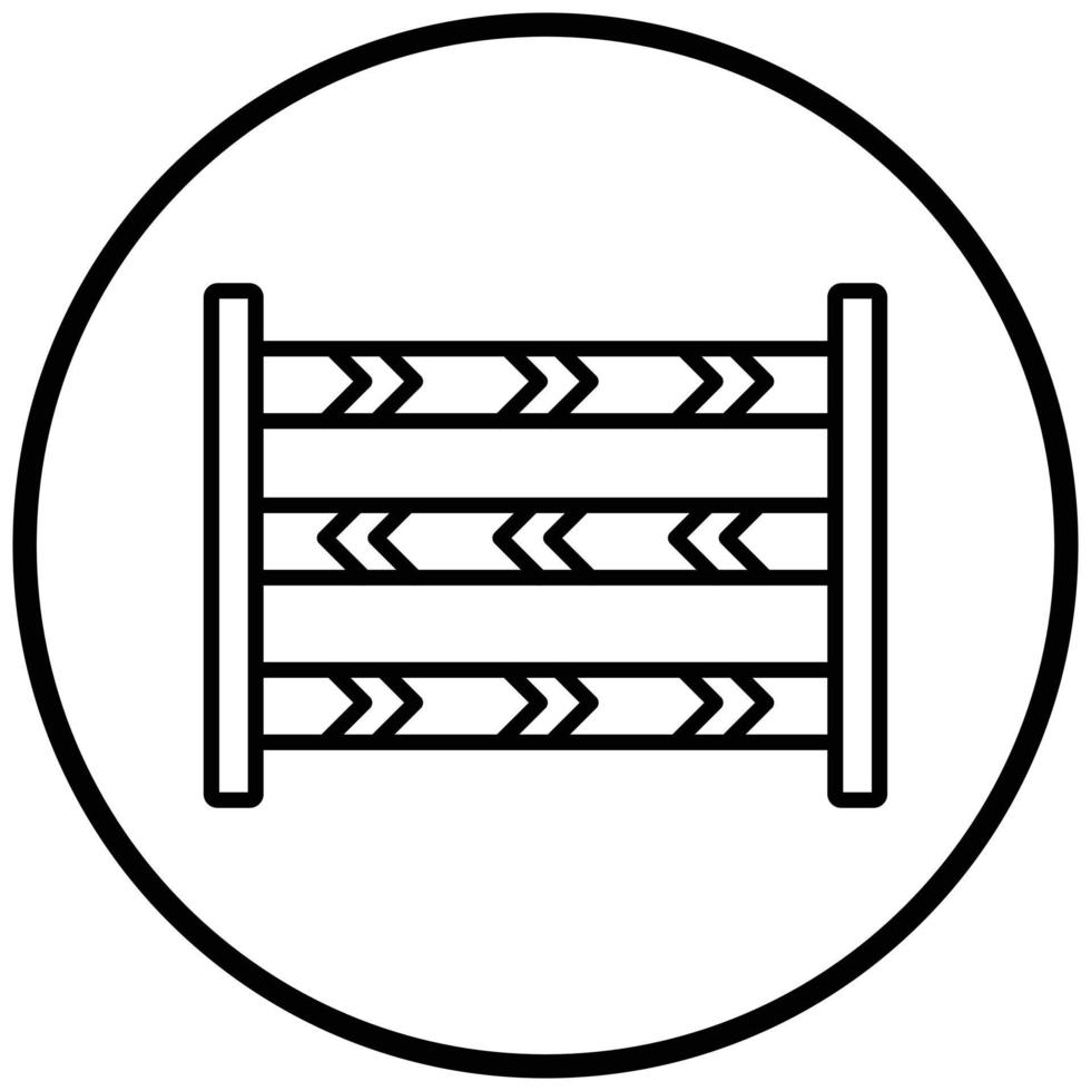 Police Line Black Circle Style vector
