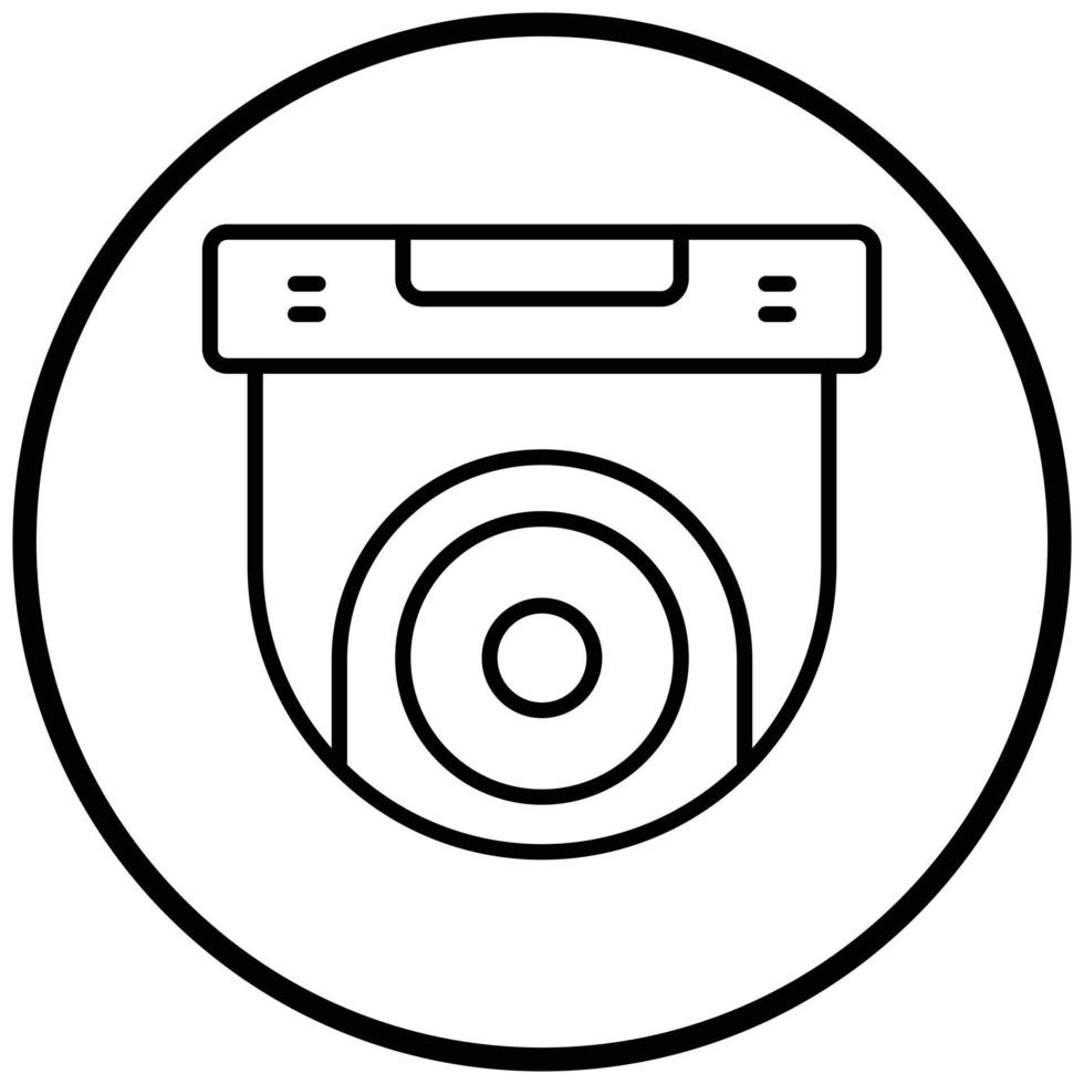 estilo de icono de cctv vector