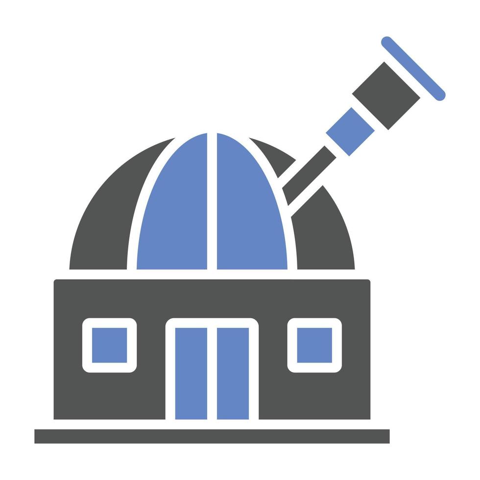 estilo de icono de observatorio vector