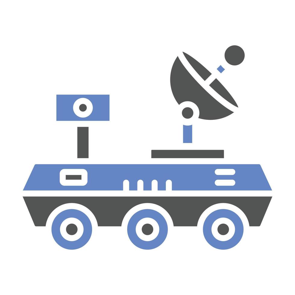 Mars Rover Icon Style vector
