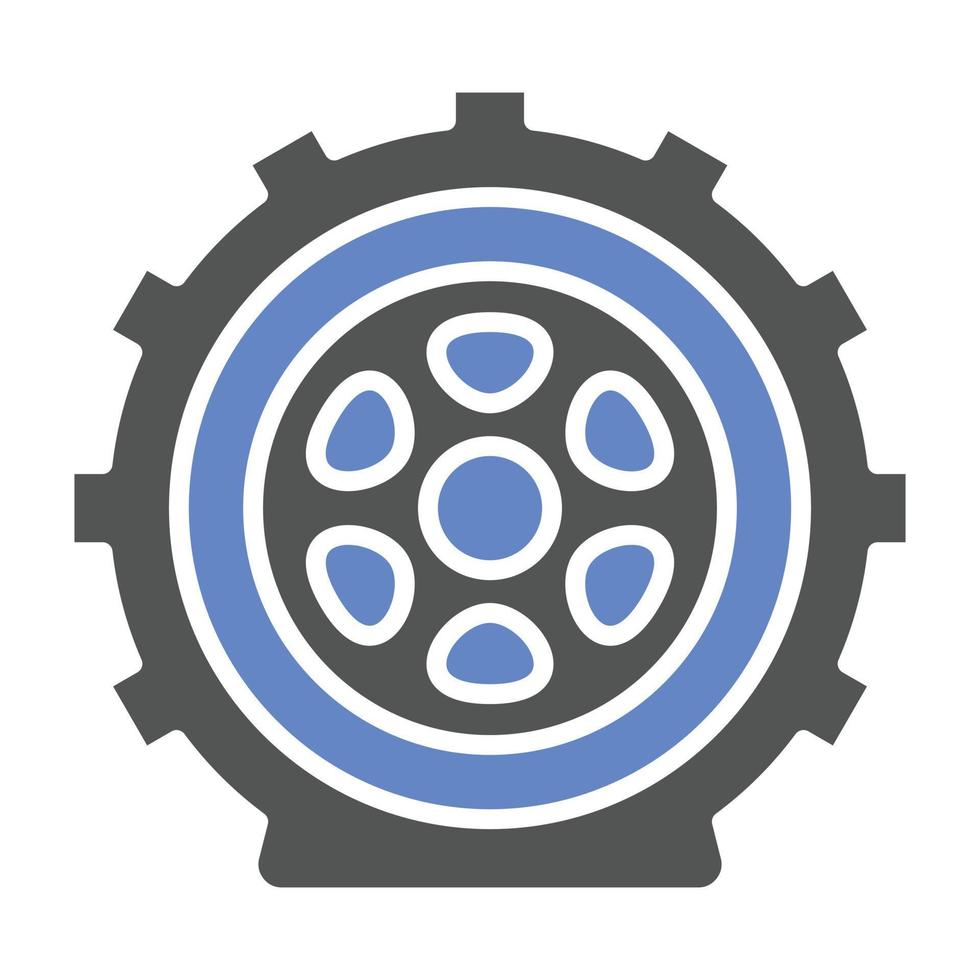 Flat Tire Icon Style vector