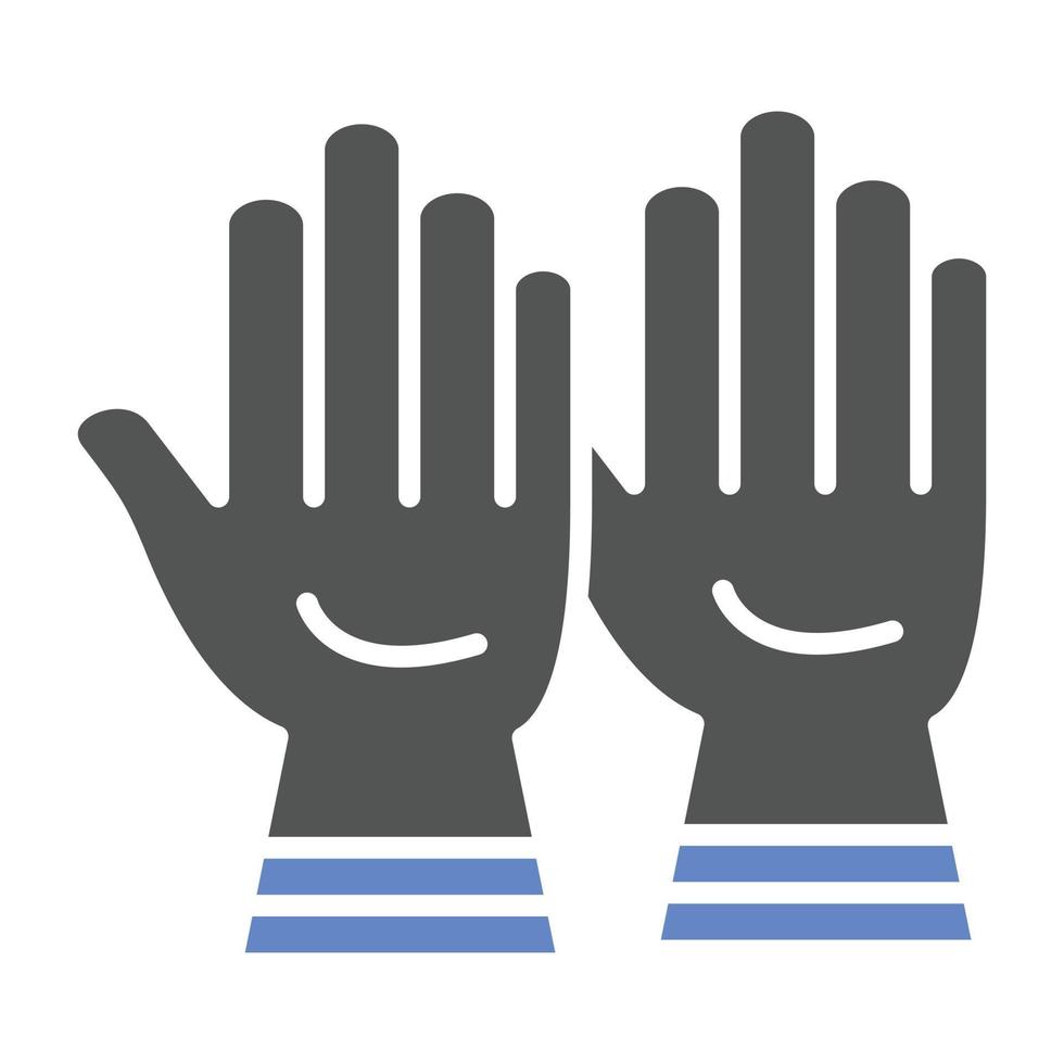 Working Gloves Icon Style vector