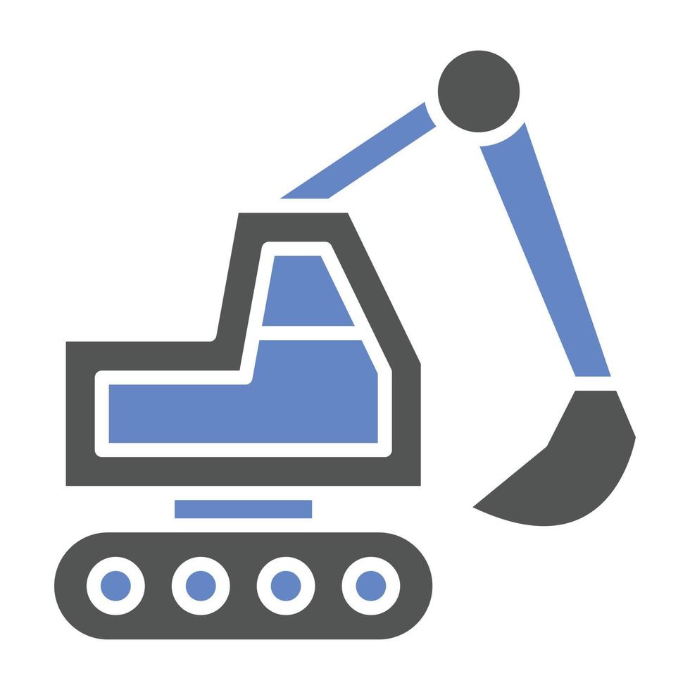 Backhoe Icon Style vector