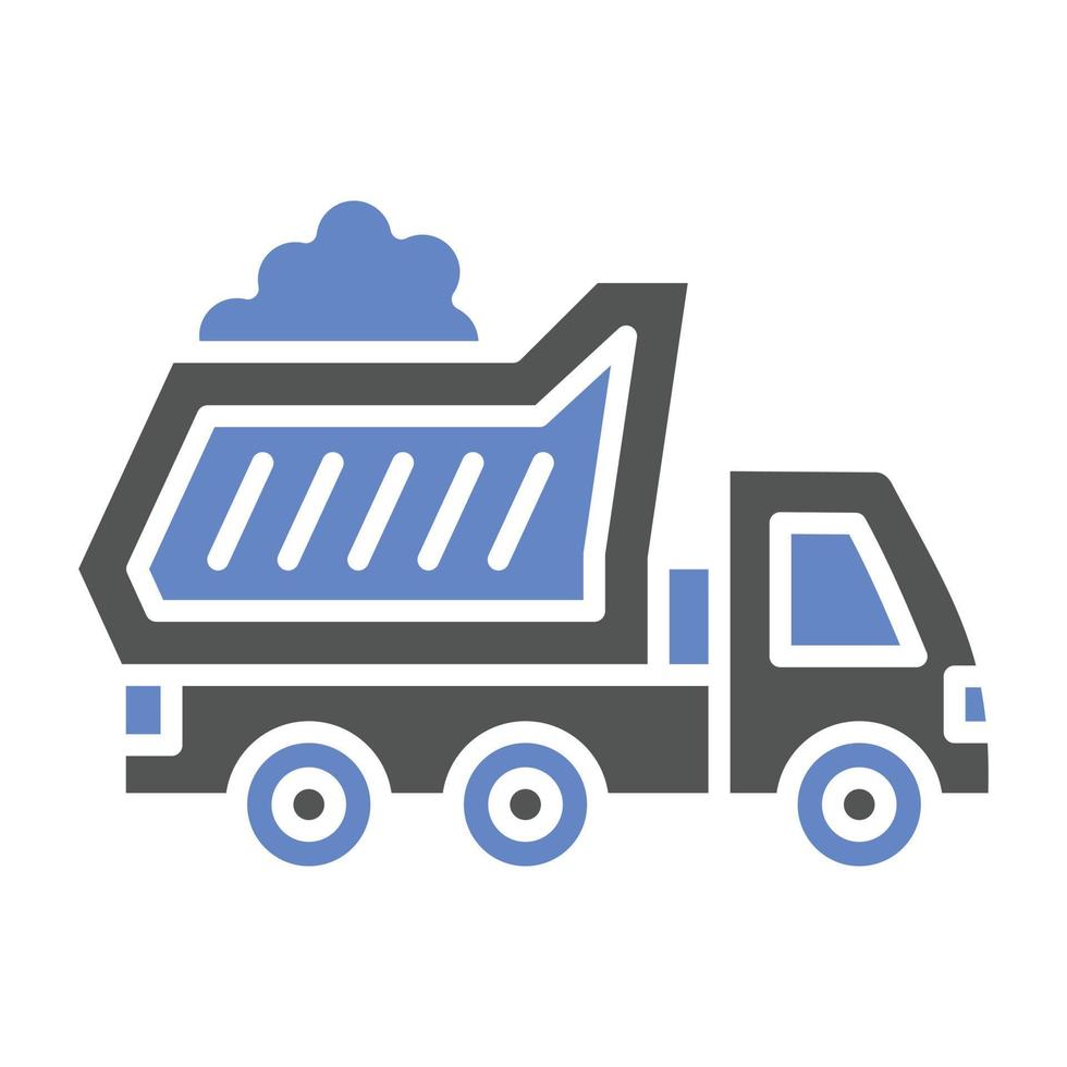 Dump Truck Icon Style vector