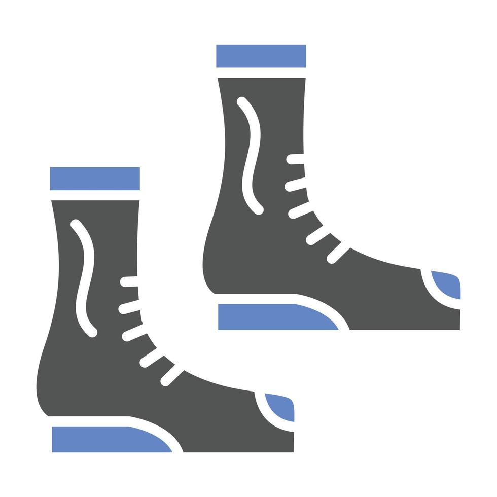 estilo de icono de zapatos de construcción vector