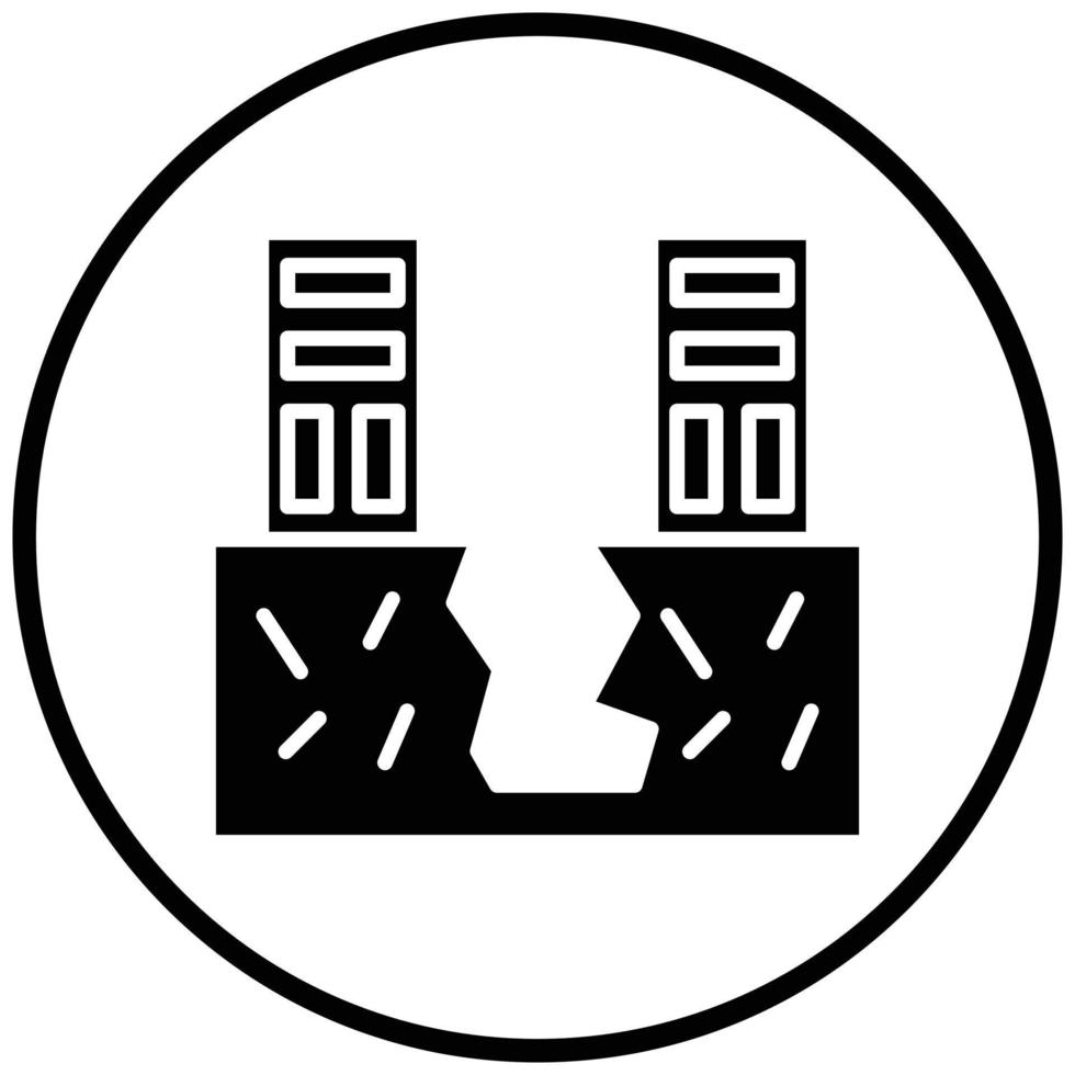 Land Sink Icon Style vector