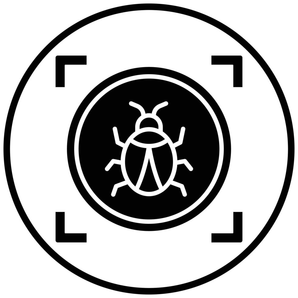 Virus Scan Icon Style vector
