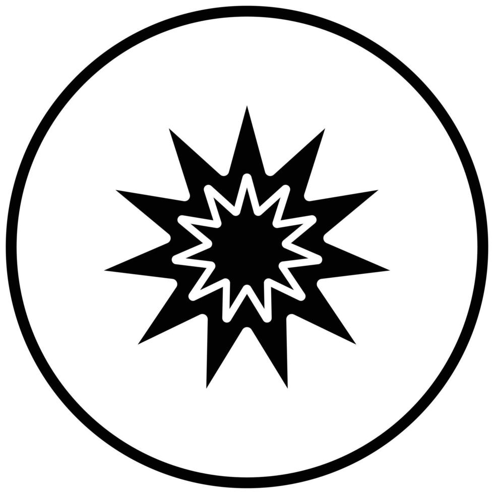 Explosion Icon Style vector