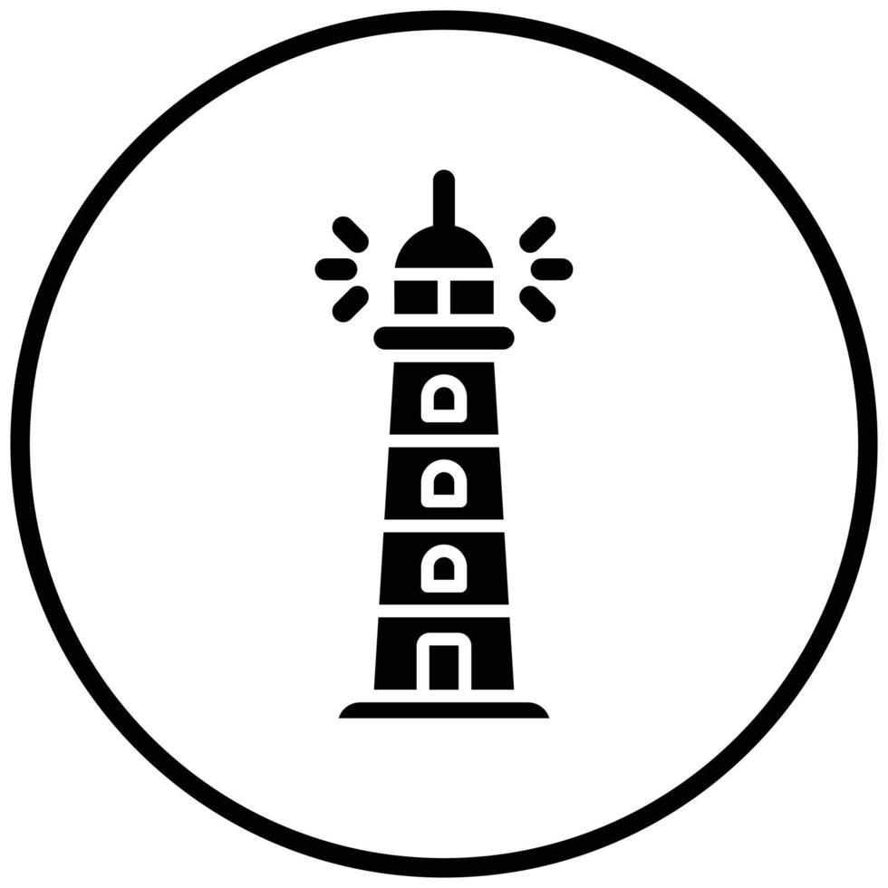 Lighthouse Icon Style vector