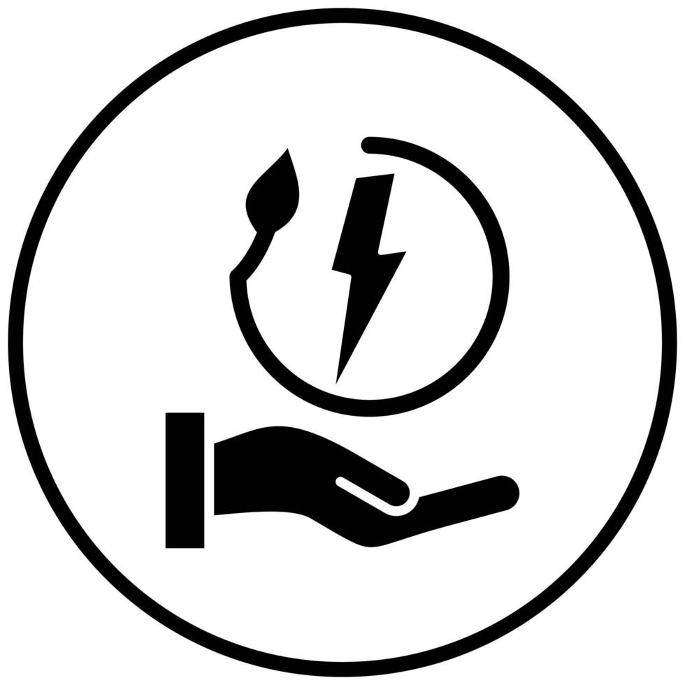 Energy Saving Icon Style vector