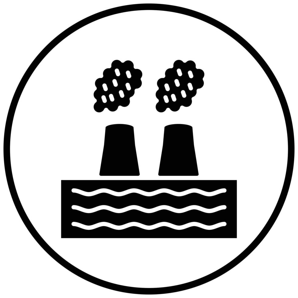 Geothermal Energy Icon Style vector
