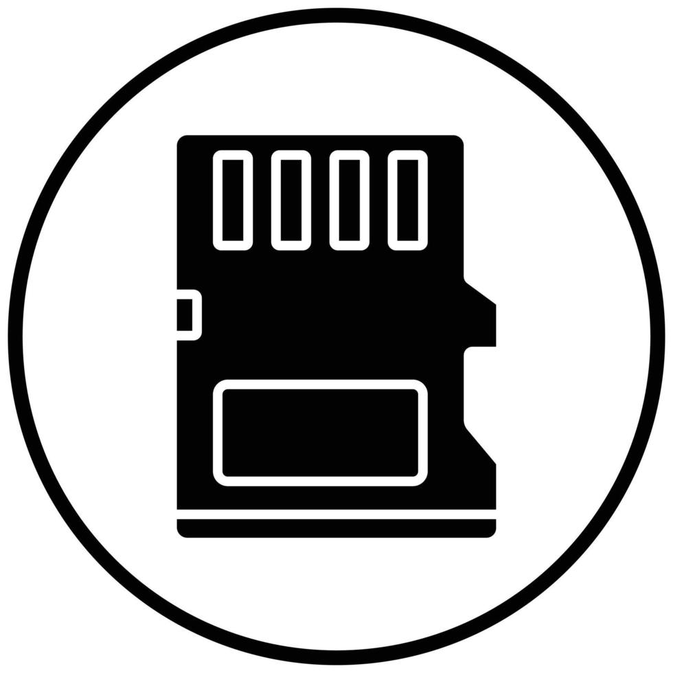 Memory Card Icon Style vector