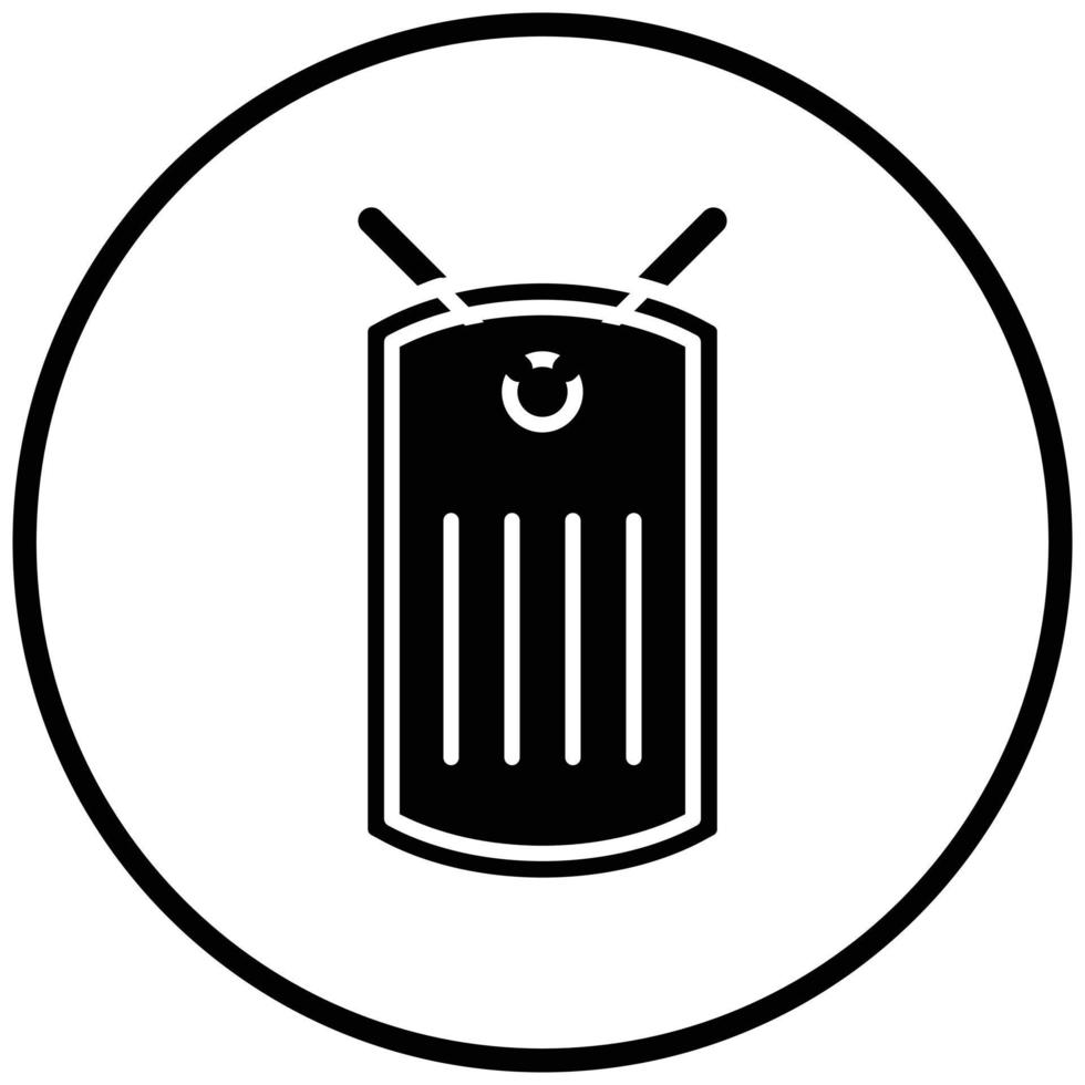 Army Dog Tag Icon Style vector