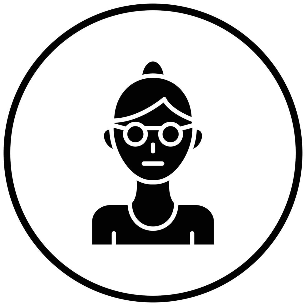 Grandmother Icon Style vector