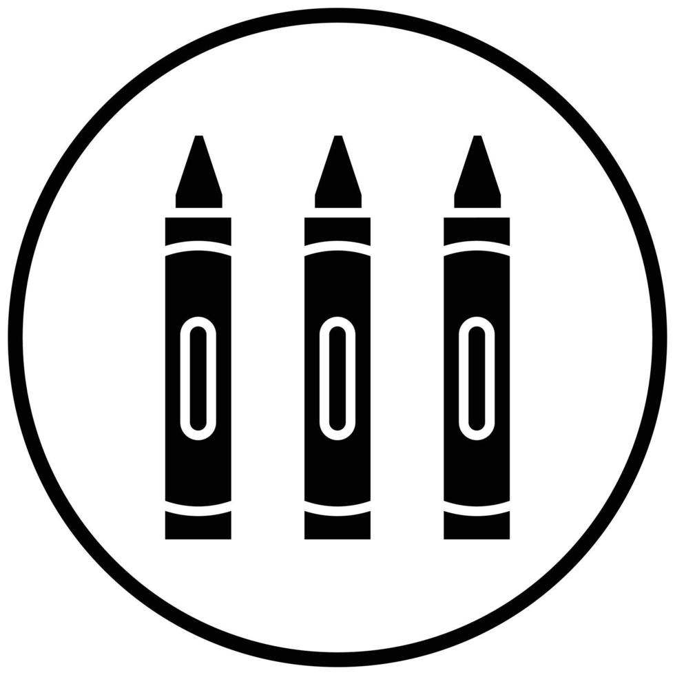 Crayons Icon Style vector