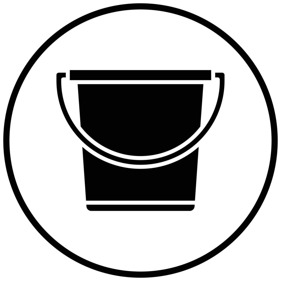 Sand Bucket Icon Style vector