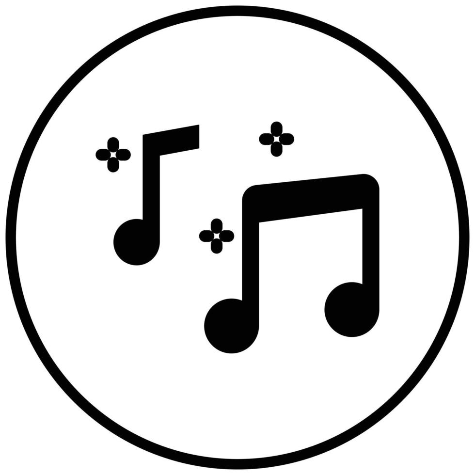 Musical Note Icon Style vector