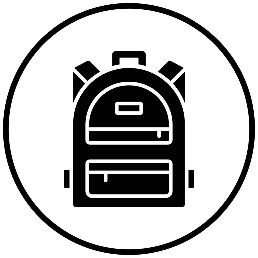 Backpack Icon Style vector