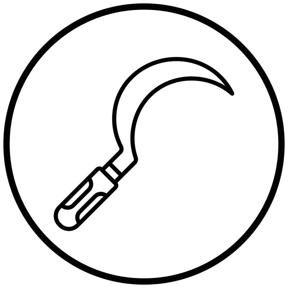 Sickle Icon Style vector