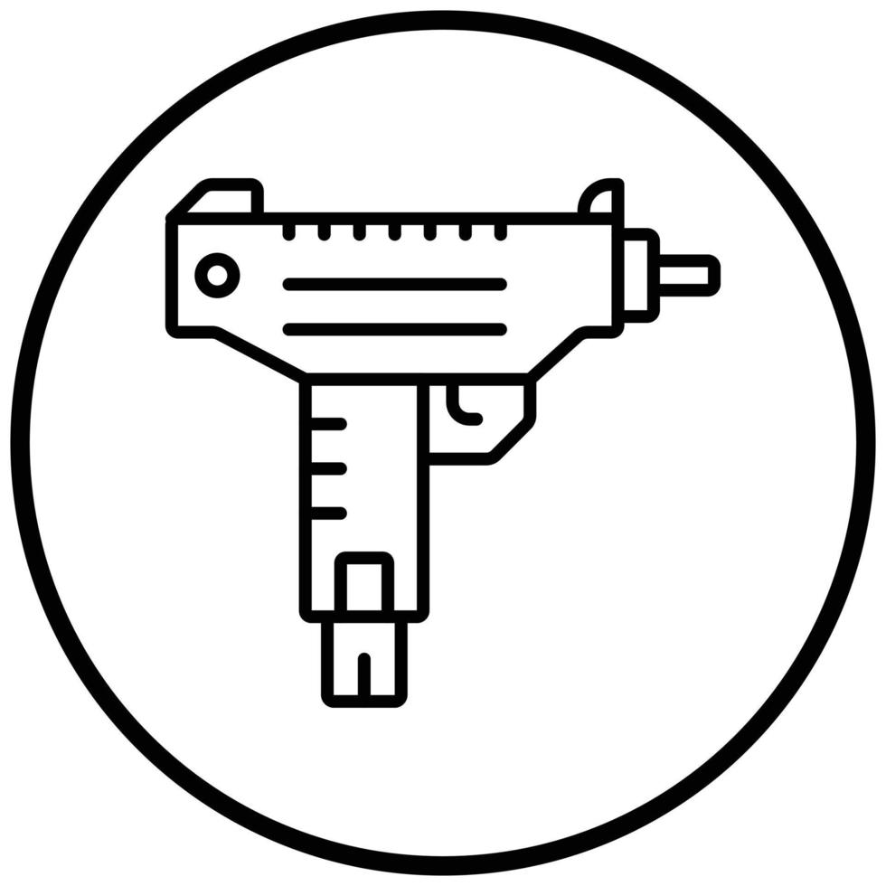 Uzi Icon Style vector