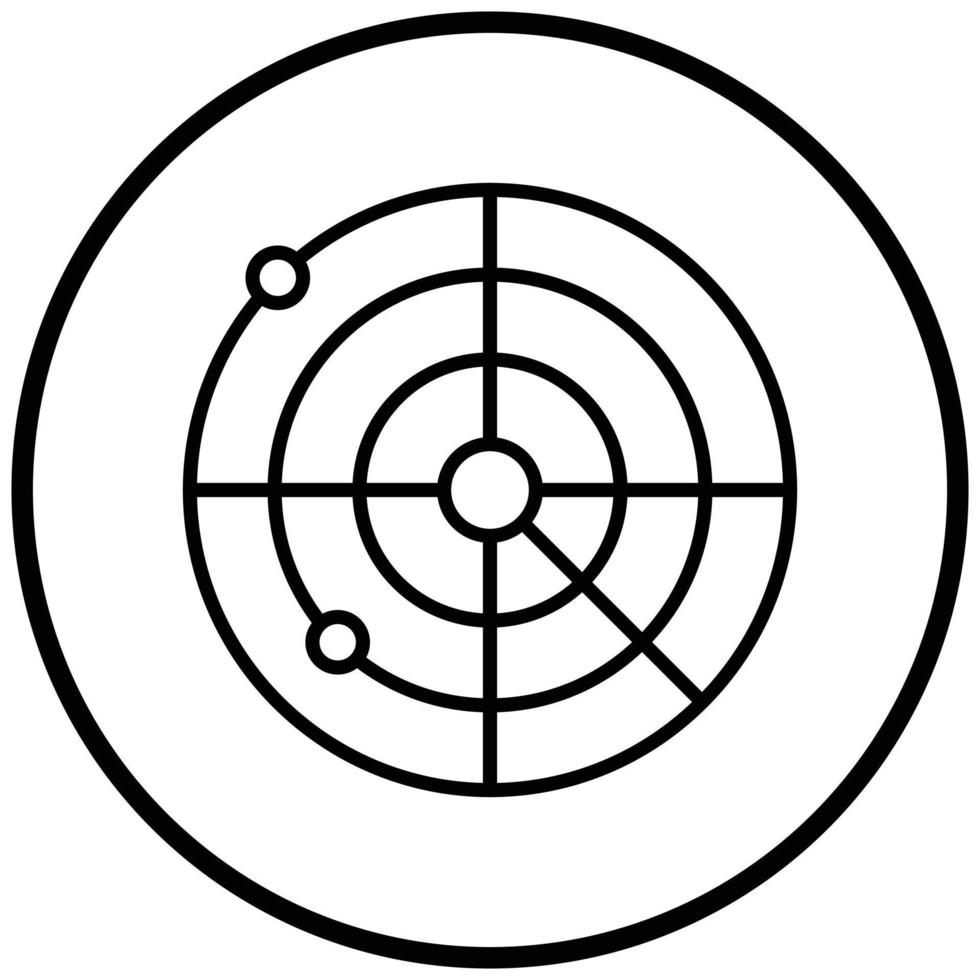 Army Radar Icon Style vector